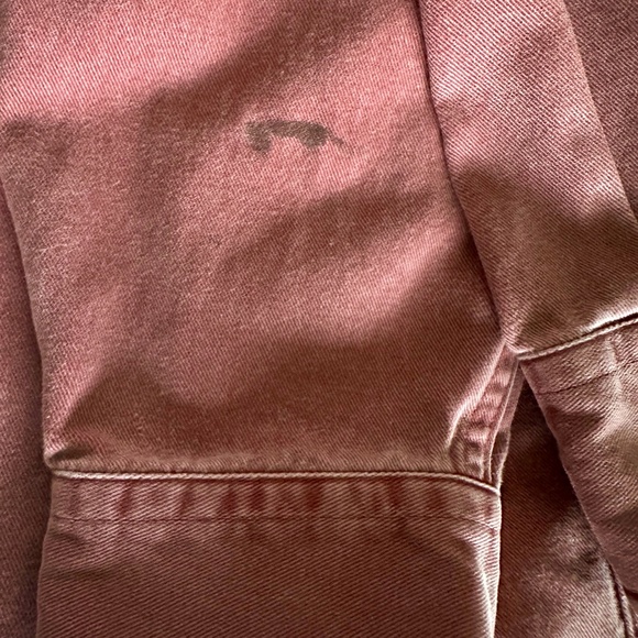 Vintage 80s 90s Evergreen Red Heavy Cotton Twill Button Down Work Shirt L Grunge - Picture 8 of 8